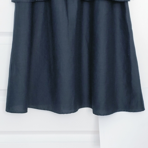 MANGO Dark denim blue color flowy summer cami mini dress - Picture 10 of 11